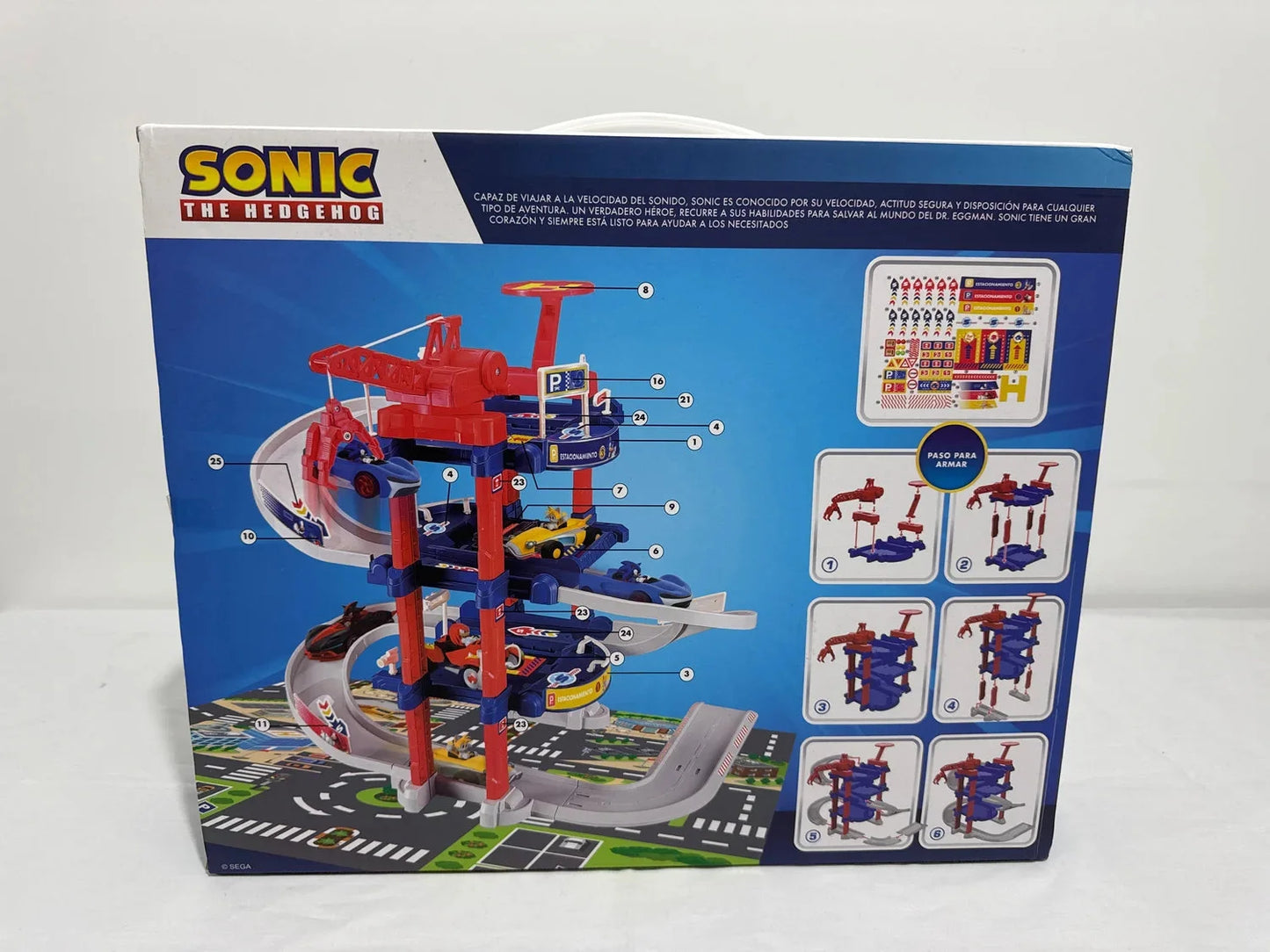 Juego de pista y estacionamiento de Sonic